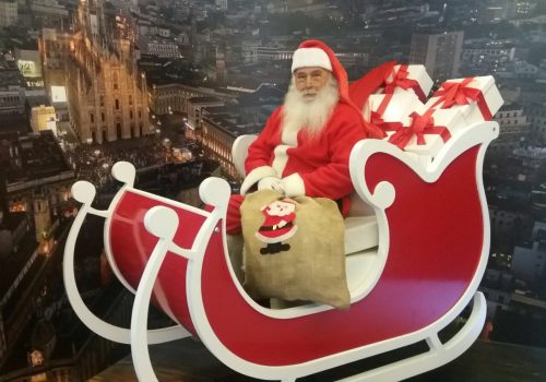 Babbo Natale in slitta